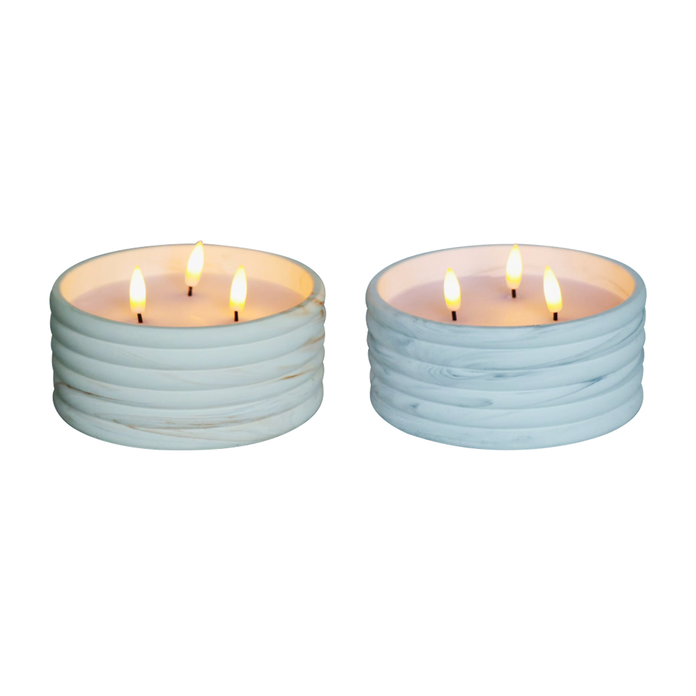 LED Cement 3D Electronic Wick Candle do dekoracji domu