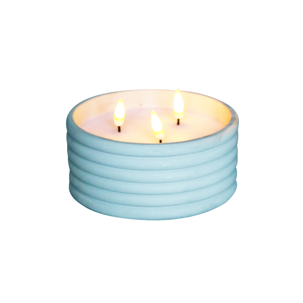 LED Cement 3D Electronic Wick Candle do dekoracji domu
